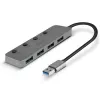 Lindy 4-Port USB 3.0 Hub με διακόπτες on/off