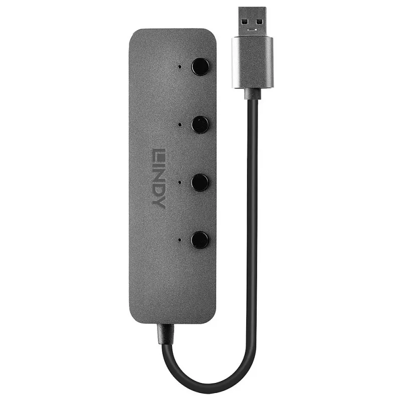 Lindy 4-Port USB 3.0 Hub με διακόπτες on/off
