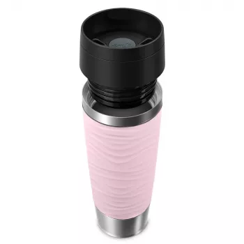 Ποτήρι ταξιδιού EMSA Travel Mug Waves Grande 500 ml ροζ, ανοξείδωτο ατσάλι