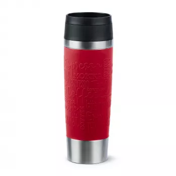 EMSA Travel Mug Classic N2022200 ποτήρι ταξιδιού 500 ml μαύρο, κόκκινο, ανοξείδωτο ατσάλι ανοξείδωτο ατσάλι