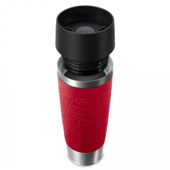 EMSA Travel Mug Classic N2022200 ποτήρι ταξιδιού 500 ml μαύρο, κόκκινο, ανοξείδωτο ατσάλι ανοξείδωτο ατσάλι
