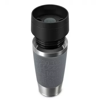 EMSA Travel Mug Classic 360 ml γκρι ποτήρι ταξιδιού ανοξείδωτο ατσάλι
