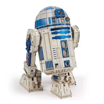 4D Build, Star Wars R2-D2 κιτ μοντελισμού από χαρτόνι 201 τεμάχια | Star Wars παιχνίδι διακόσμηση γραφείου | παιχνίδι κατασκευών | 3D κιτ μοντελισμού για ενήλικες & εφήβους από 12