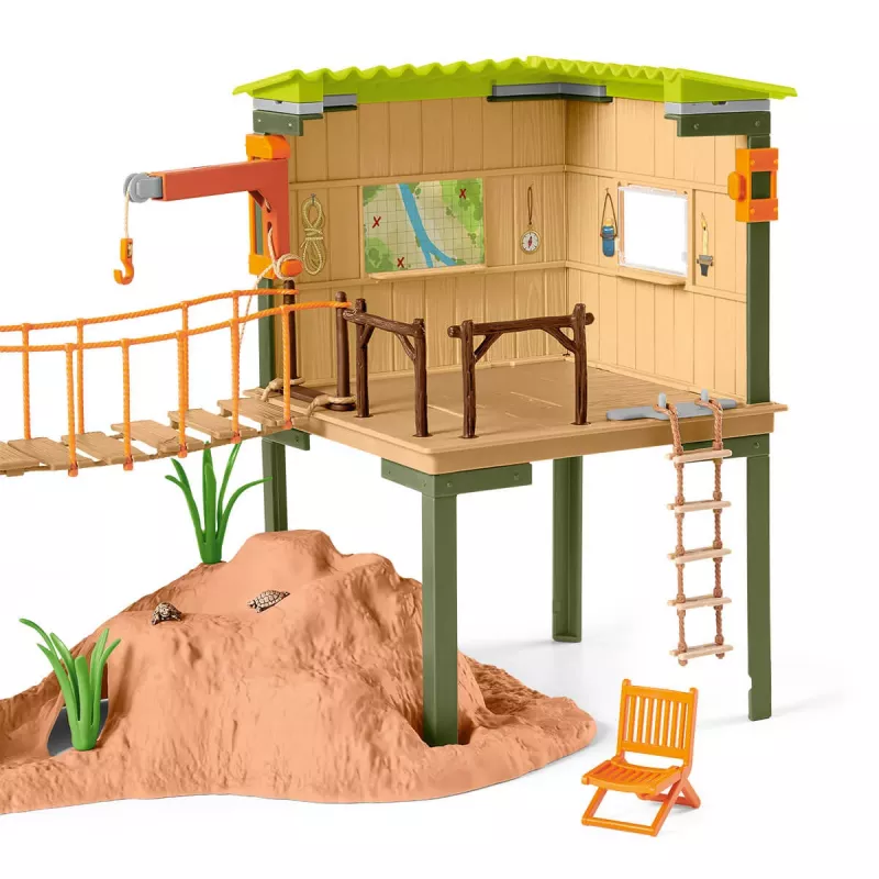 Zoo schleich WILD LIFE Σταθμός περιπέτειας Ranger Πολύχρωμο 3-8 ετών