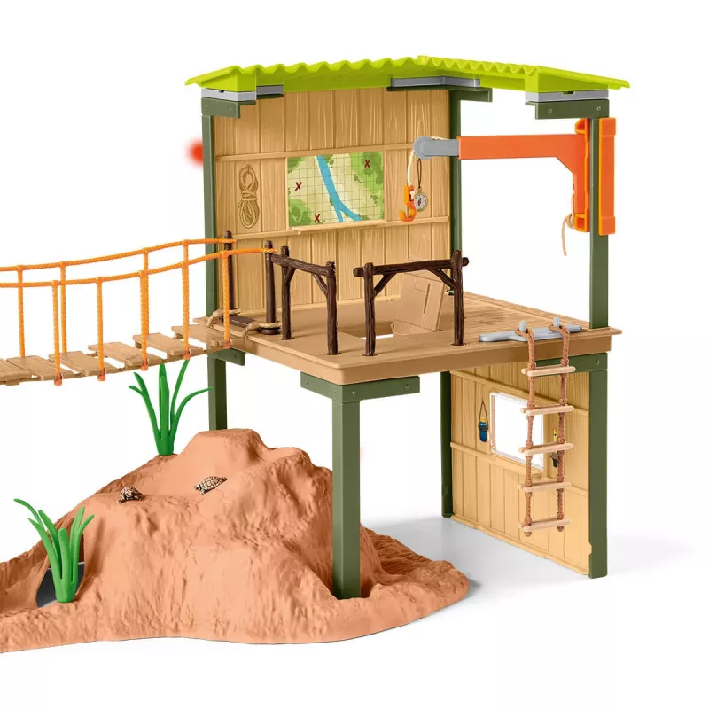Zoo schleich WILD LIFE Σταθμός περιπέτειας Ranger Πολύχρωμο 3-8 ετών