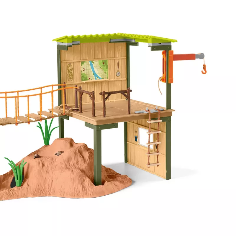 Zoo schleich WILD LIFE Σταθμός περιπέτειας Ranger Πολύχρωμο 3-8 ετών