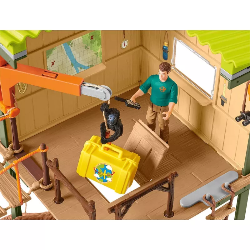 Zoo schleich WILD LIFE Σταθμός περιπέτειας Ranger Πολύχρωμο 3-8 ετών