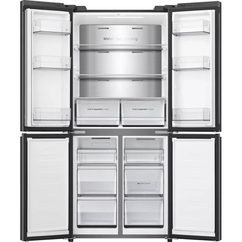 Hisense RQ5P470SAFD ελεύθερο 483 L μαύρο, ανοξείδωτο ατσάλι