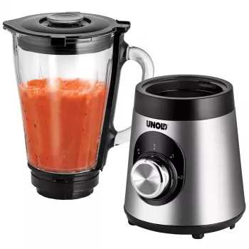 Unold Edel 1,5 L επιτραπέζιο μπλέντερ 500 W μαύρο, ανοξείδωτο ατσάλι, διαφανές