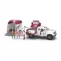 schleich HORSE CLUB Κινητή κτηνίατρος με τρέιλερ, ζώο, άλογα, 5 ετών, πολύχρωμο