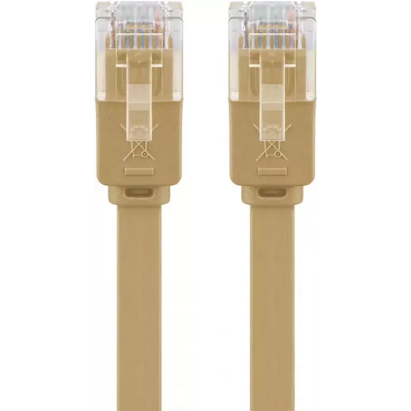 Καλώδιο δικτύου Goobay 95881 ανοιχτό καφέ 10m Cat6 U/UTP