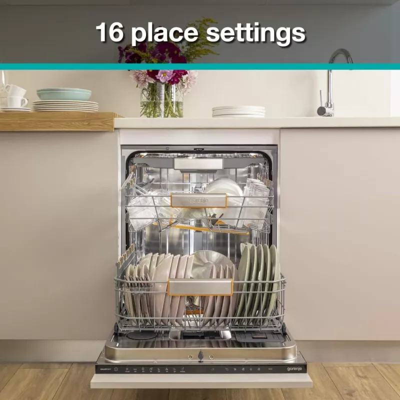 Gorenje GV663A66 πλήρως ενσωματώσιμο 16 σερβίτσια
