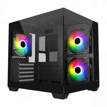 Fortron FSP κουτί υπολογιστή Mini S140 BA micro-ATX / M-ITX, ARGB, μαύρο