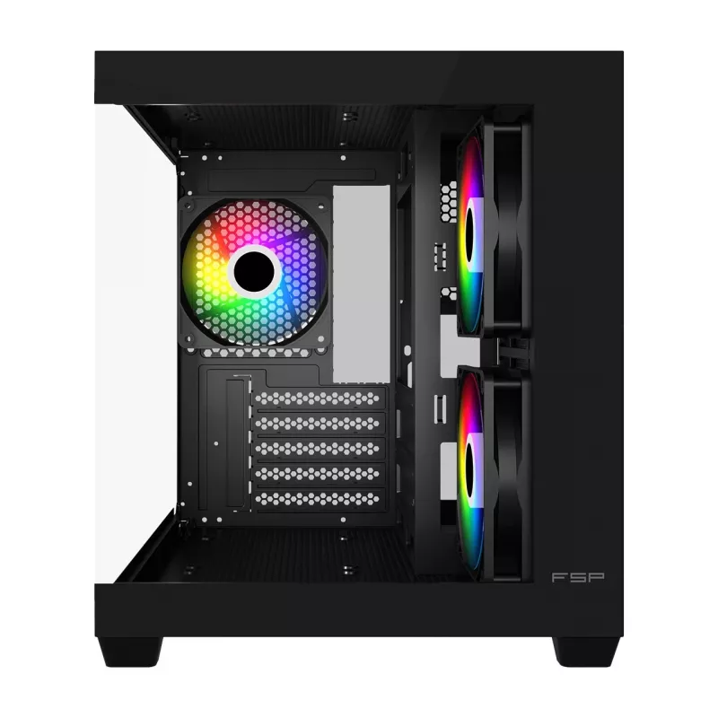 Fortron FSP κουτί υπολογιστή Mini S140 BA micro-ATX / M-ITX, ARGB, μαύρο