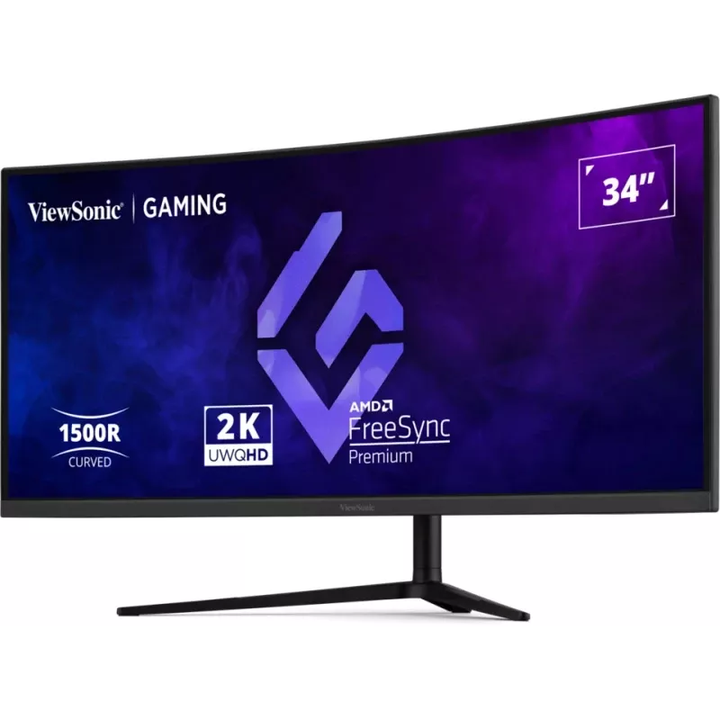 Οθόνη υπολογιστή Viewsonic VX3418C-2K 86,4 cm (34 ίντσες) 3440 x 1440 pixel UltraWide Quad HD μαύρη
