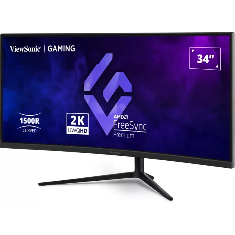 Οθόνη υπολογιστή Viewsonic VX3418C-2K 86,4 cm (34 ίντσες) 3440 x 1440 pixel UltraWide Quad HD μαύρη