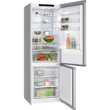 Bosch Serie 4 KGN492IAF Ψυγειοκαταψύκτης ελεύθερης τοποθέτησης 440 L Ανοξείδωτο ατσάλι