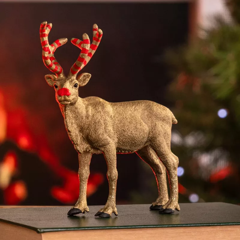 schleich WILD LIFE Επετειακός τάρανδος σε χρυσό, 14 έτος(-η), Πολύχρωμο, 1 τεμ.