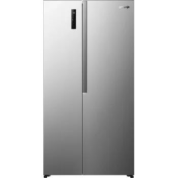 Gorenje Side by Side NRS917E41X SI, ελεύθερης τοποθέτησης, American Door, γκρι, 2 πόρτες, αφής, LED
