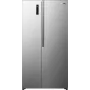 Gorenje Side by Side NRS917E41X SI, ελεύθερης τοποθέτησης, American Door, γκρι, 2 πόρτες, αφής, LED