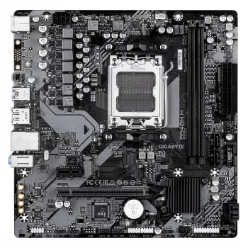 GIGABYTE B840M H Μητρική - AMD Ryzen 9000 CPUs, 5+2+2 Phasen VRM, έως 7200 MHz DDR5 (OC), 1xPCIe 4.0 M.2, 1GbE LAN, USB 3.2 Gen 1