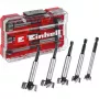 Σετ τρυπανιών Forstner Einhell-KWB 5 τεμ., κόκκινο/διαφανές, στέλεχος 1/4 ίντσας, M-CASE (MPN 706003)