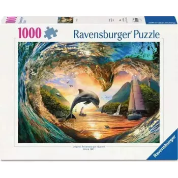 Ravensburger Sunset Splash Puzzle, 1000 τεμ., οριζόντιο, πλάτος 700 mm