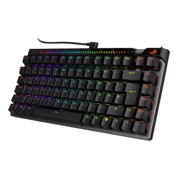 Μηχανικό πληκτρολόγιο gaming ASUS ROG Falchion Ace 75% — USB, μαγνητικοί-μηχανικοί διακόπτες, RGB, μαύρο