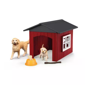 Animal Schleich FARM WORLD σκυλίσια σκηνή με Golden Retriever
