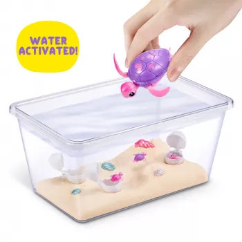 Zuru Pets Alive Mommy Turtle Surprise διαδραστικό παιχνίδι, πολύχρωμο, μπαταρία LR44