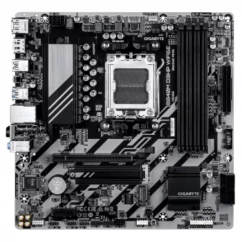 GIGABYTE B840M D3HP WIFI6E Micro ATX Μητρική πλακέτα — AMD Socket AM5, B840, 4x DDR5 έως 8200MHz OC, 2x PCIe 4.0 M.2, Wi‑Fi 6E, 1GbE