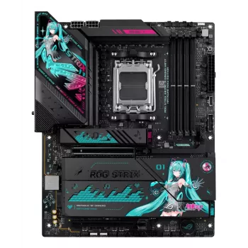 Μητρική πλακέτα ASUS ROG STRIX X870E-H GAMING MIKU WIFI7 ATX για Socket AM5, υποστήριξη DDR5