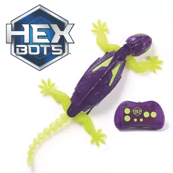 HEX BOTS Glow-in-the-Dark Gecko, επαναφορτιζόμενο τηλεχειριζόμενο ρομπότ για παιδιά, σκαρφαλώνει σε τοίχους για παιχνίδι φάρσας & παιχνίδια, RC ρομπότ για αγόρια & κορίτσια από 4 ετών