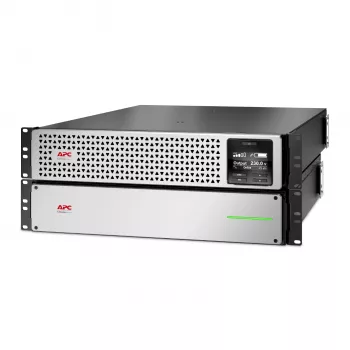 APC Smart-UPS On-Line, 2200 VA, μπαταρία λιθίου, Rackmount 4U, 230 V, 6x C13 + 2x C19 έξοδοι IEC, κάρτα δικτύου, παρατεταμένος χρόνος εφεδρείας, σετ ραγών περιλαμβάνεται