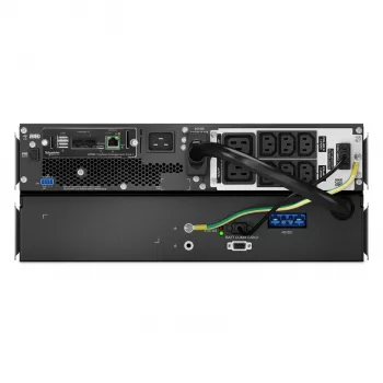 APC Smart-UPS On-Line, 2200 VA, μπαταρία λιθίου, Rackmount 4U, 230 V, 6x C13 + 2x C19 έξοδοι IEC, κάρτα δικτύου, παρατεταμένος χρόνος εφεδρείας, σετ ραγών περιλαμβάνεται