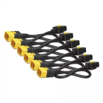 APC AP8716SX340 κιτ καλωδίων τροφοδοσίας, IEC C19 σε C20, 16 A, 61 cm, Κόκκινο, συσκευασία 6 τεμ.