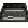 APC κονσόλα LCD rack 17 ιντσών με ενσωματωμένο αναλογικό KVM switch 16 θέσεων
