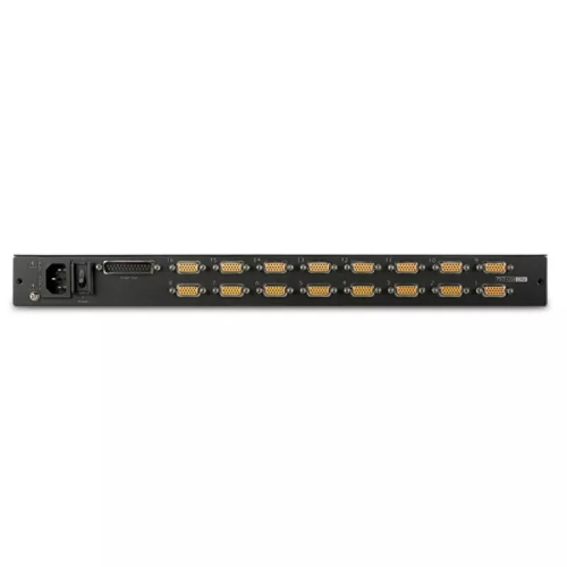 APC κονσόλα LCD rack 17 ιντσών με ενσωματωμένο αναλογικό KVM switch 16 θέσεων