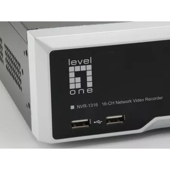 LevelOne GEMINI 16-κάναλος δικτυακός βίντεο καταγραφέας, H.265, 16 κανάλια, 3840 x 2160 pixel, 128 χρήστες, H.264, H.264+, H.265, MPEG4, Embedded LINUX, 256 Mbit/s