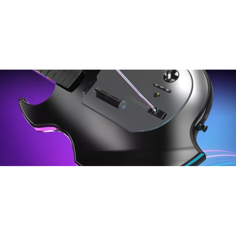 Κιθάρα PDP Riffmaster μαύρο γκρι ασύρματη PC PS4 PS5 36h μπαταρία