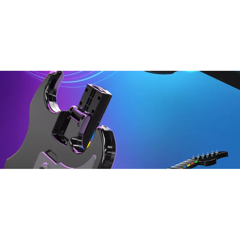 Κιθάρα PDP Riffmaster μαύρο γκρι ασύρματη PC PS4 PS5 36h μπαταρία