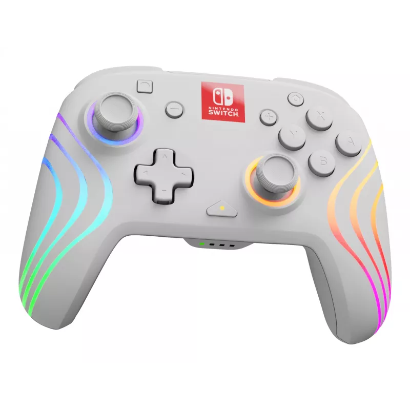PDP Afterglow Wave Λευκό Gamepad Αναλογικό / Ψηφιακό Nintendo Switch, Nintendo Switch OLED