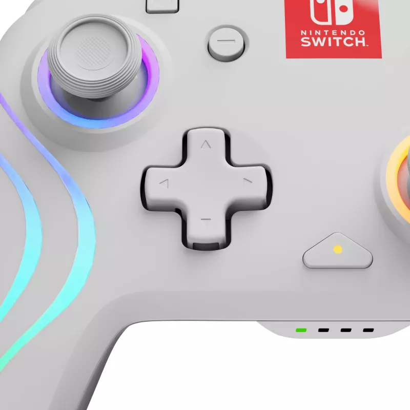 PDP Afterglow Wave Λευκό Gamepad Αναλογικό / Ψηφιακό Nintendo Switch, Nintendo Switch OLED