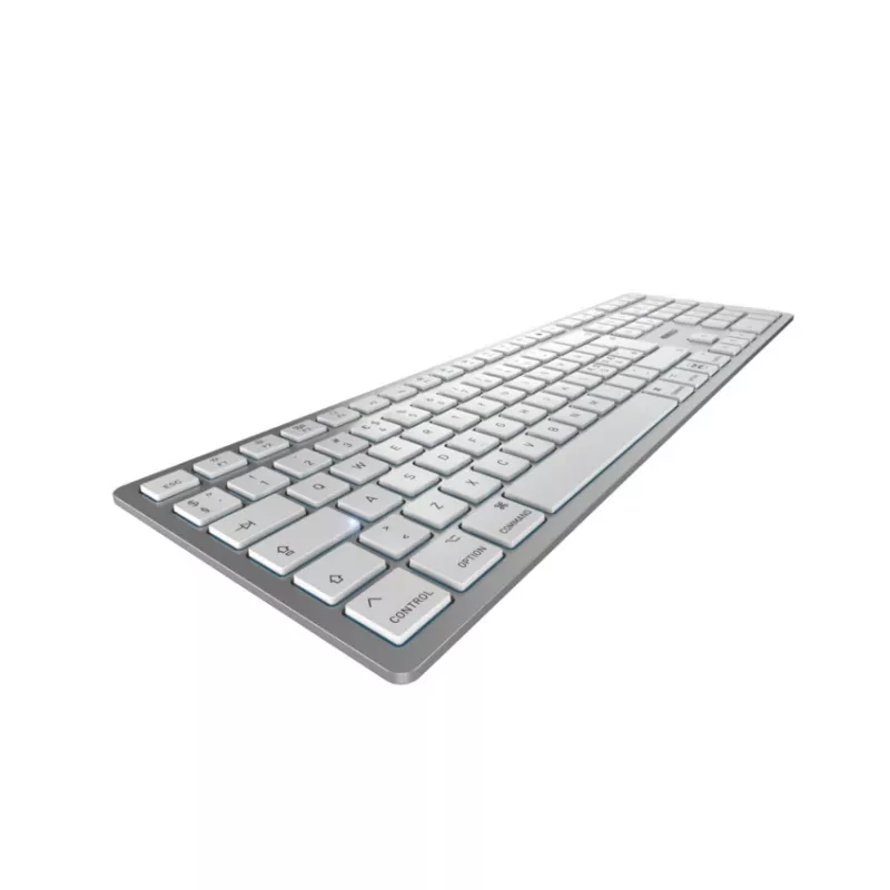 CHERRY KW 9100 λεπτό FOR MAC Πληκτρολόγιο Universal USB + Bluetooth QWERTY Αγγλικά Ασημί