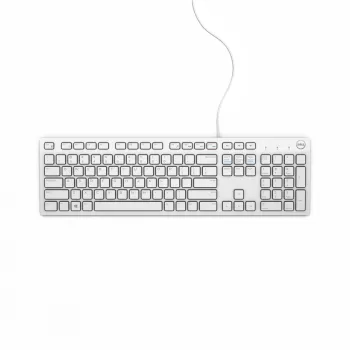 DELL Ενσύρματο πληκτρολόγιο - KB216 - Γερμανικό (QWERTZ) - Λευκό, Full-Size (100%), Ενσύρματο, USB, QWERTZ, Λευκό