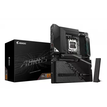 GIGABYTE X870 AORUS STEALTH Μητρική - Υποστηρίζει AMD Ryzen 9000 CPUs, 16+2+2 φάσεις Digital VRM, έως 8200Hz DDR5 (OC), 2xPCIe 5.0 + 2xPCIe 4.0, Wi-Fi 7, 5 GbE LAN, USB 4