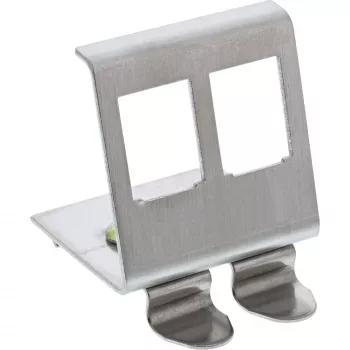 InLine Βάση Keystone για ράγα DIN, 2-Port, Μέταλλο