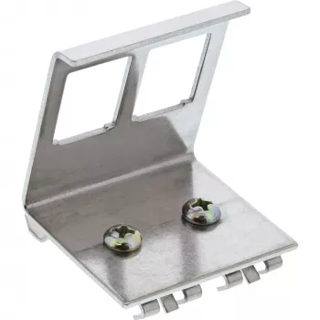 InLine Βάση Keystone για ράγα DIN, 2-Port, Μέταλλο