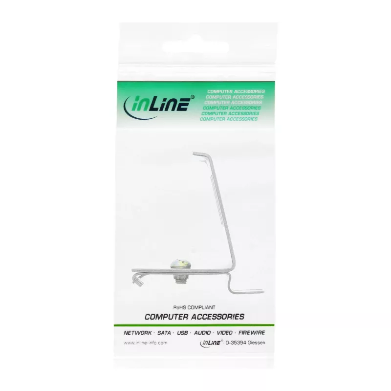 InLine Βάση Keystone για ράγα DIN, 2-Port, Μέταλλο