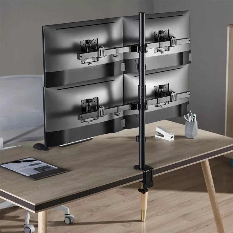 InLine Βάση τραπεζιού για 4x TV / LED / TFT οθόνη έως 81cm 32 ίντσες μέγ. 9kg